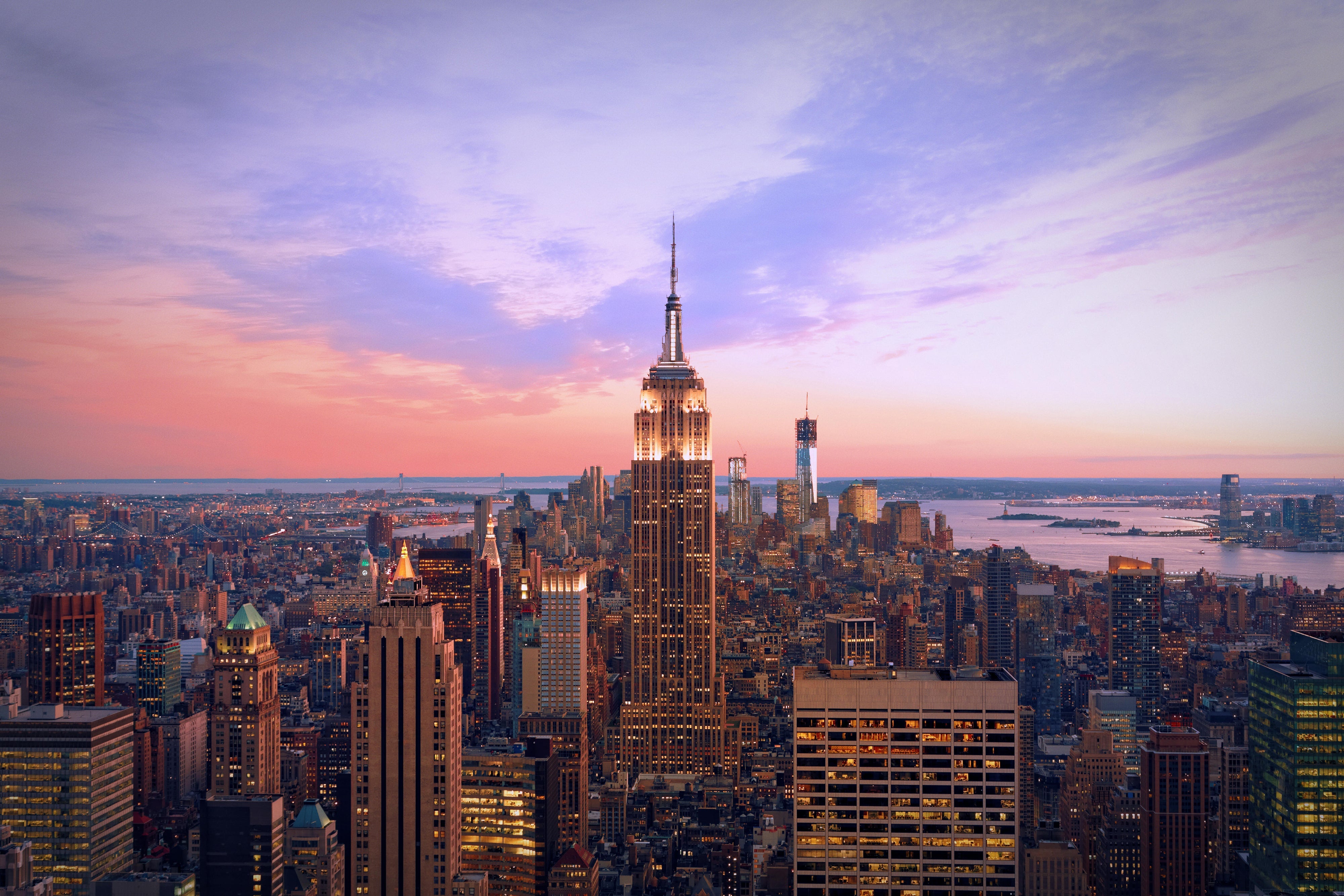 Aerial view of New York City