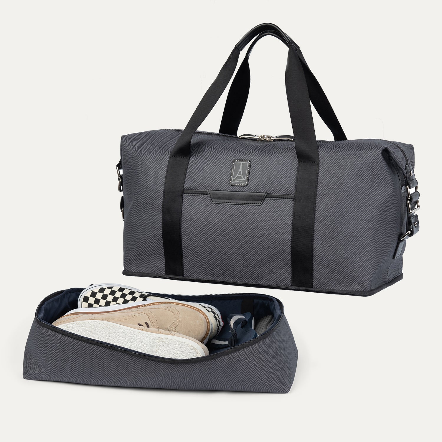 Travelpro® x Travel + Leisure® Large Check-In / Drop-Bottom Weekender Set