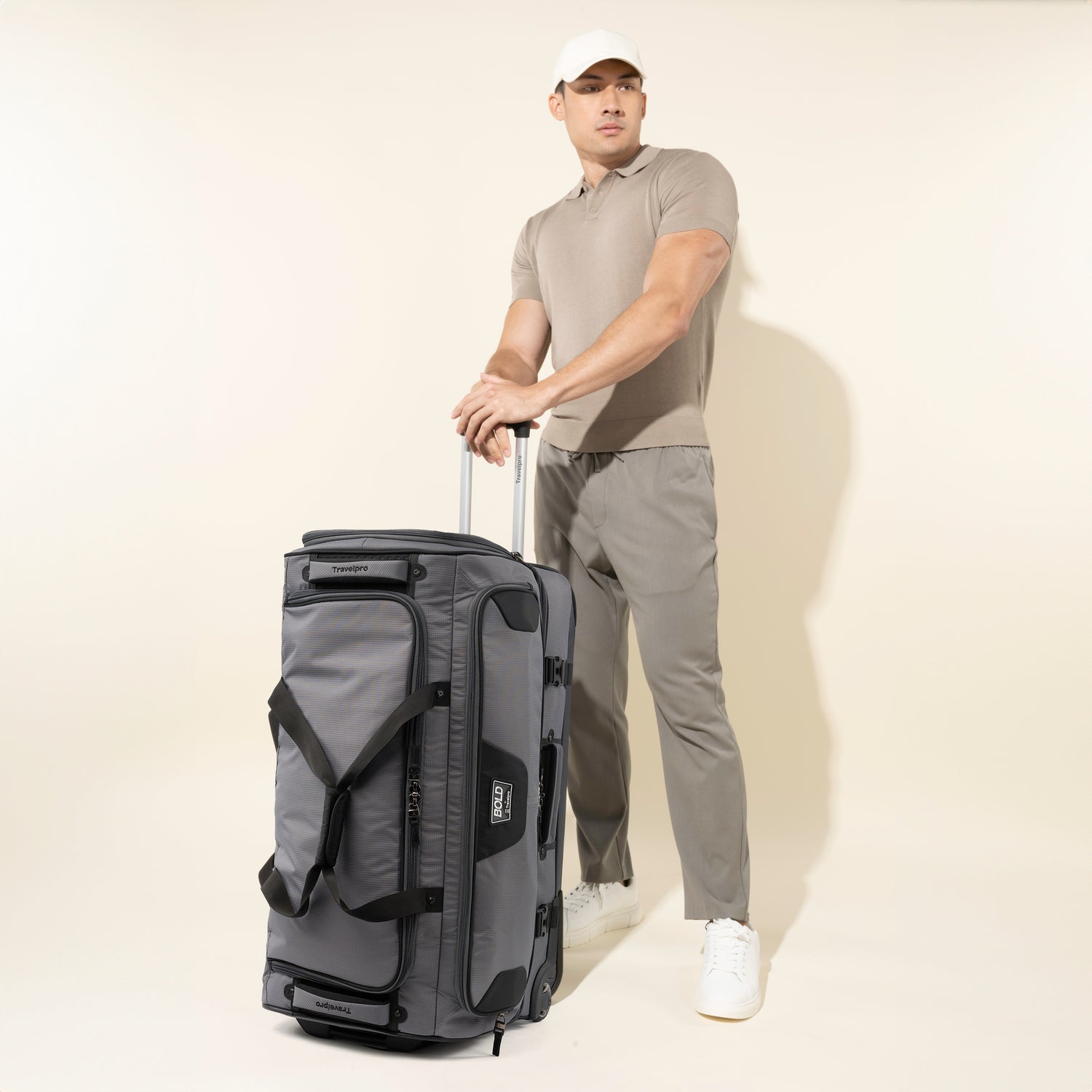 Bold™ by Travelpross® Large Check-In Drop-Bottom Rolling Duffel
