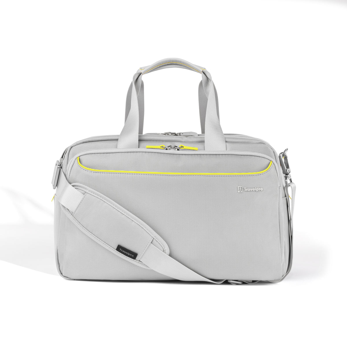 Front of VersaPack+ UnderSeat Travel Tote with Trolley Sleeve in Blue