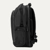 Side view of Travelpross Altitude All-Purpose Laptop Backpack in Jet Black, featuring zippered compartments and external gear pocket.
