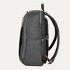 Side view of true navy backpack on a white background 
