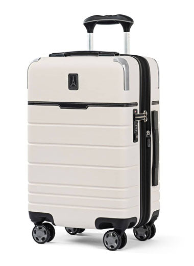 Travelpross x Travel + Leisure hard shell carry on luggage in White