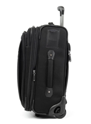 Travelpross Crew soft side Rollaboard suitcase in Black.